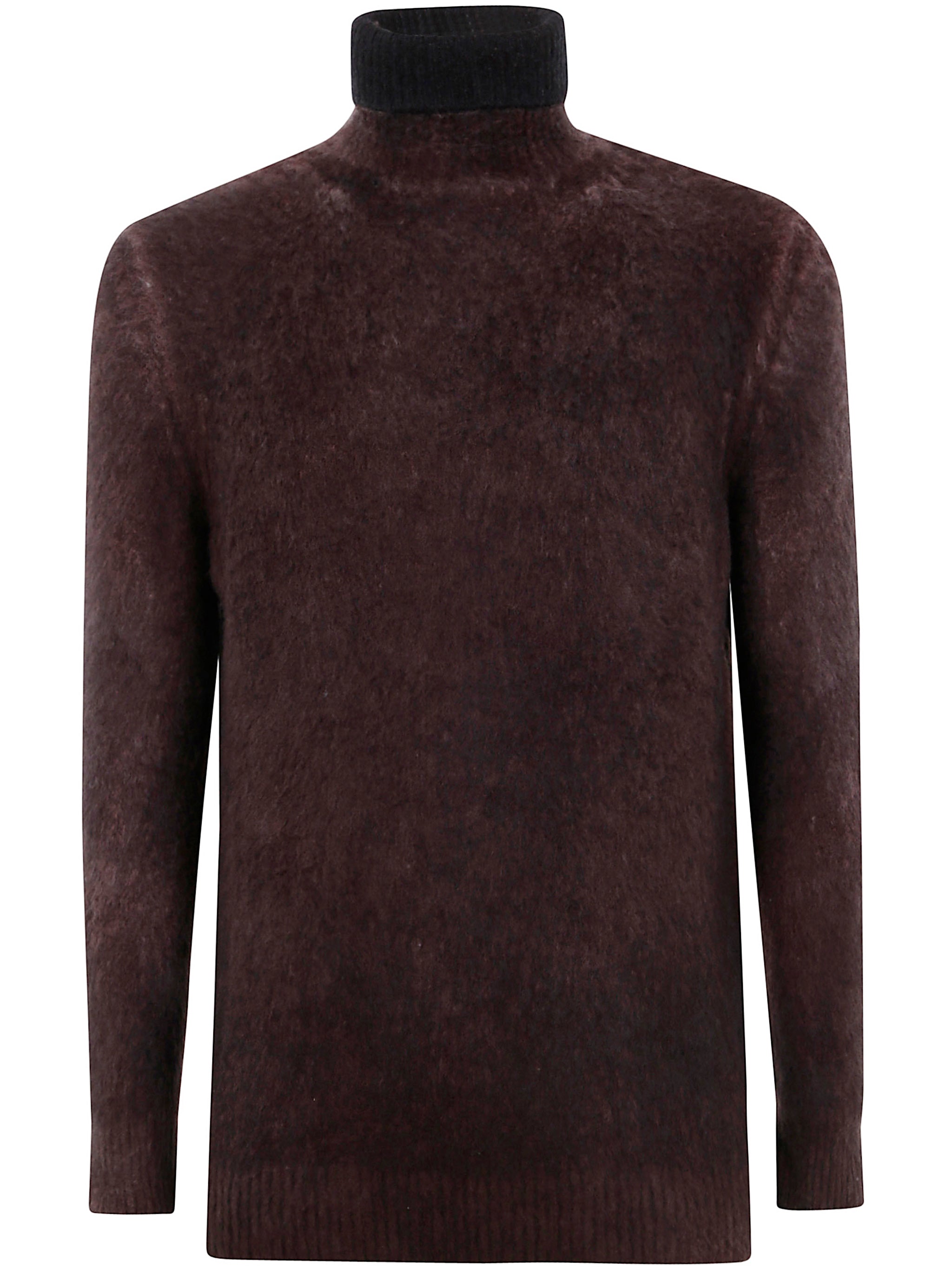 AVANT TOI Hand Painted Brushed Cotton High Neck Pullover