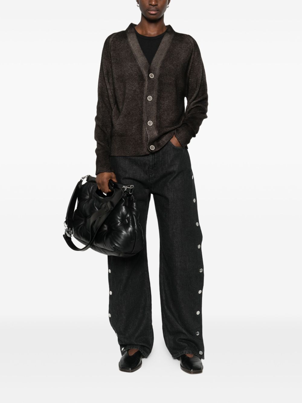 AVANT TOI Wool and Cashmere V-Necked Cardigan