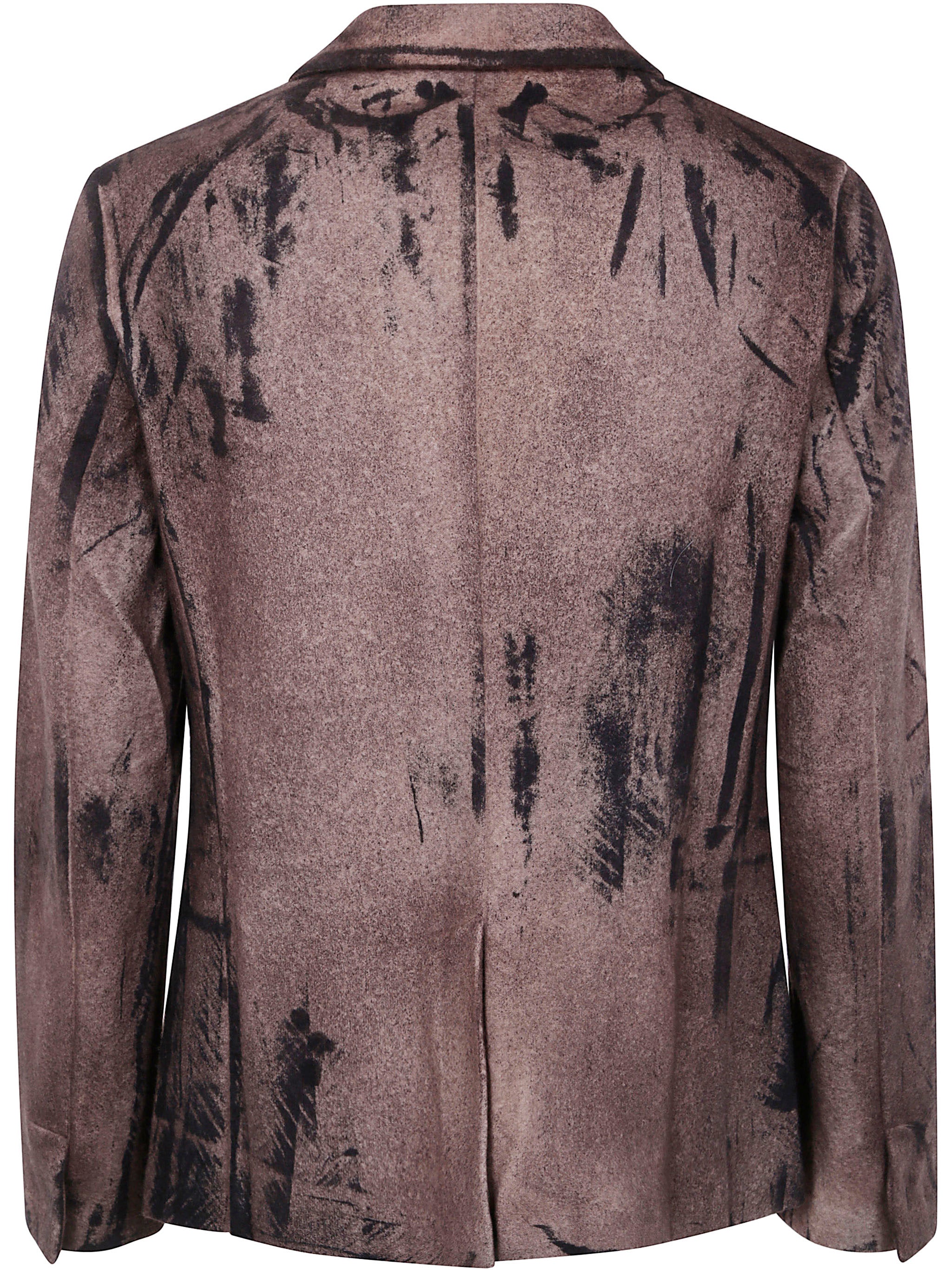 AVANT TOI Felted Rever Jacket with Brush Strokes Effect
