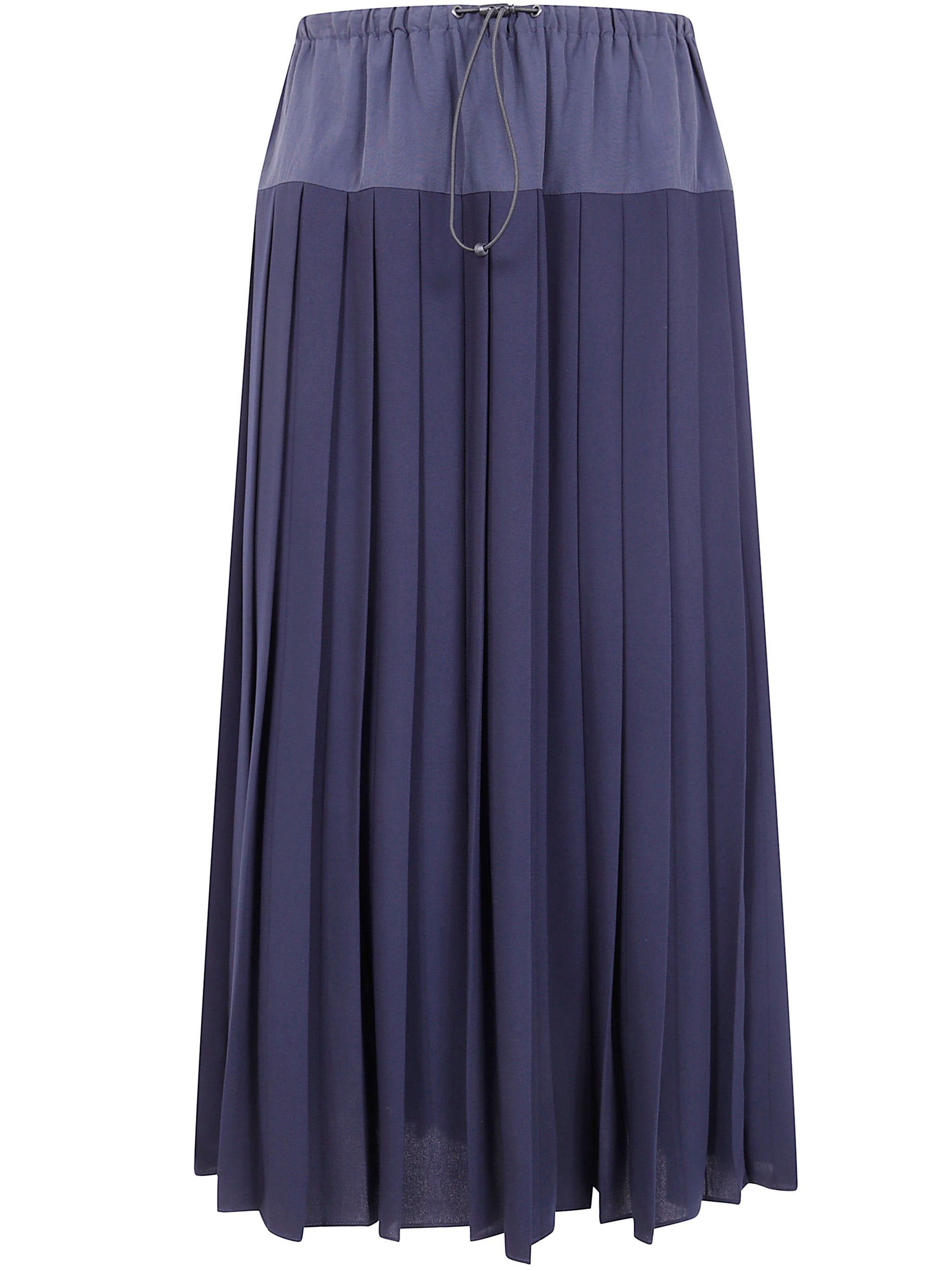 ASPESI Pleated Techno Mini Skirt