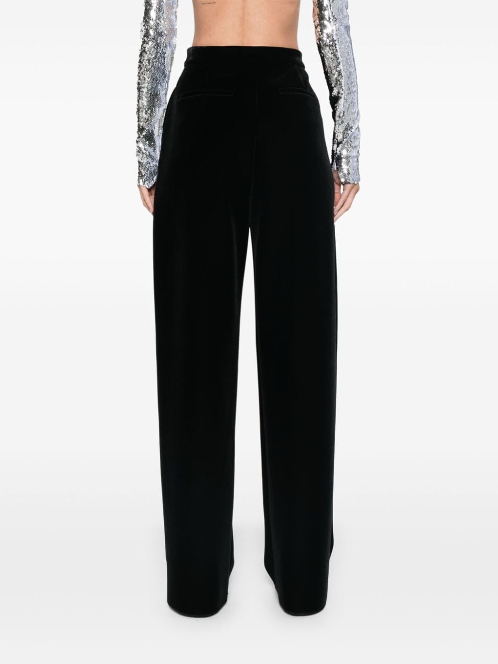 MAX MARA SPORTMAX High-Waisted Velvet Trousers for Women