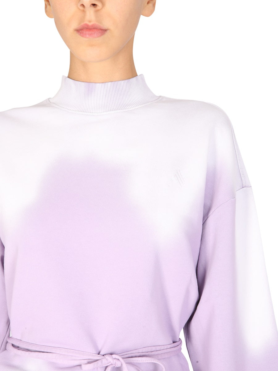 THE ATTICO Lace-Up Half Neck Sweatshirt