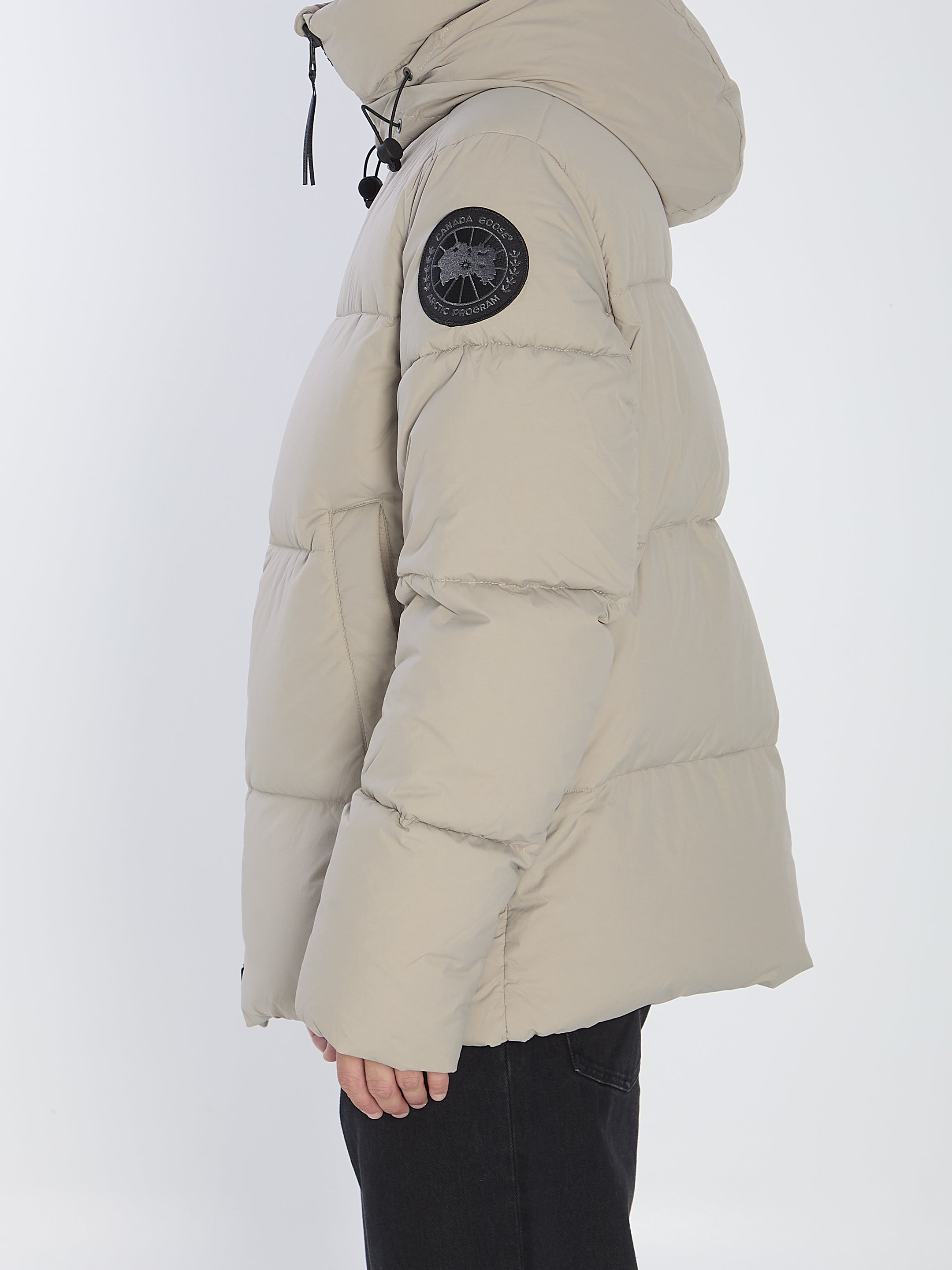 CANADA GOOSE Oversized Puffer Jacket with Adjustable Hood - Men's Size M