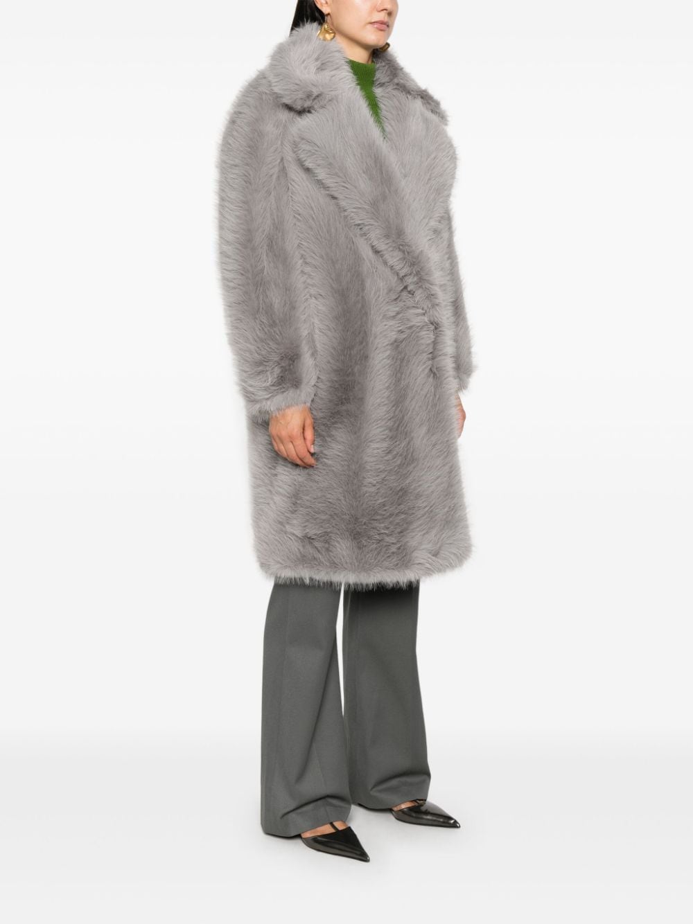 MAX MARA SPORTMAX Faux Fur Mid-Length Jacket