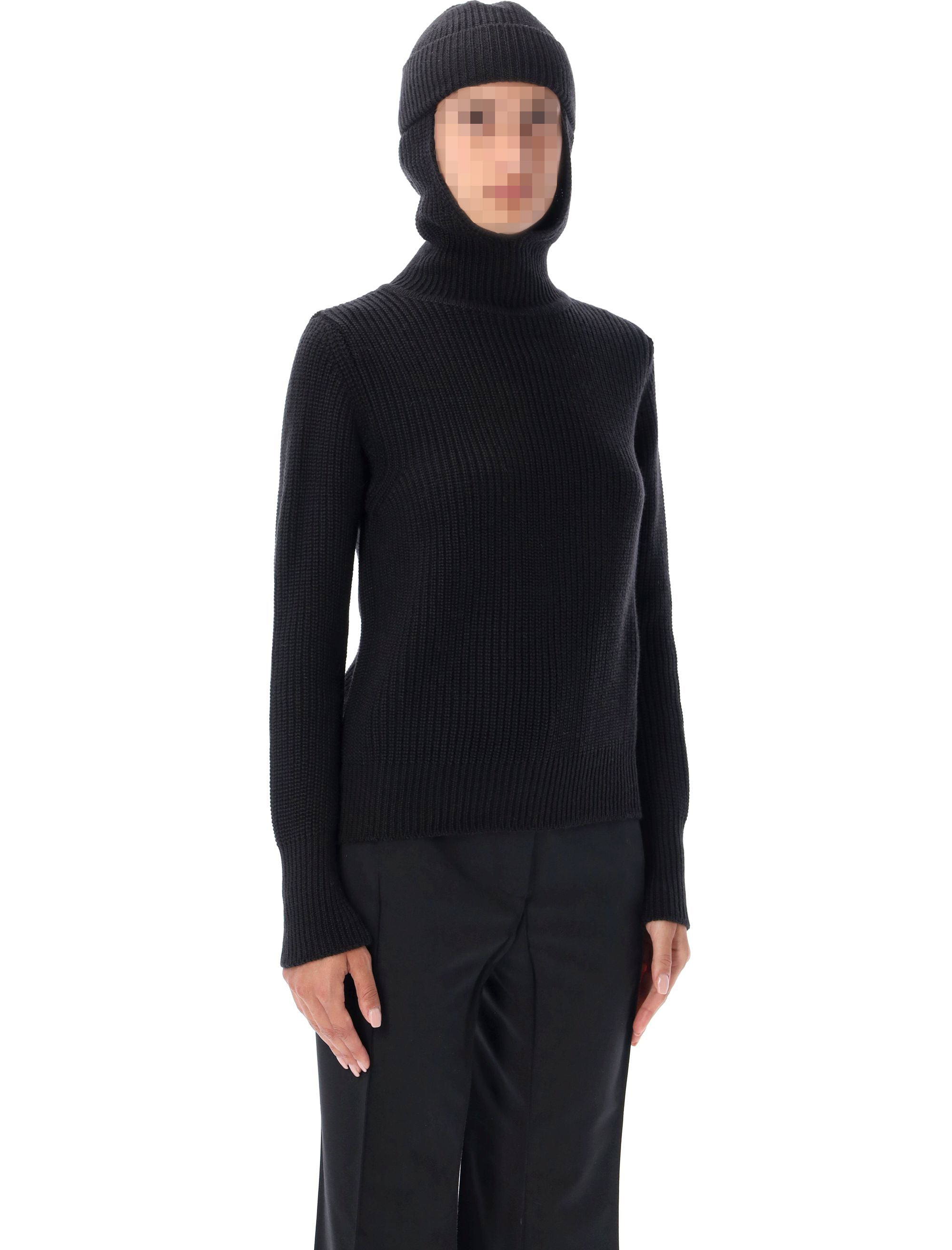 BEVZA Fitted Balaclava Sweater - Size S
