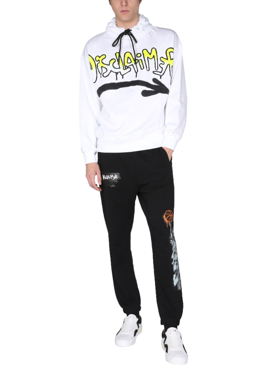 DISCLAIMER Relaxed Fit Sweatshirt with Logo Print