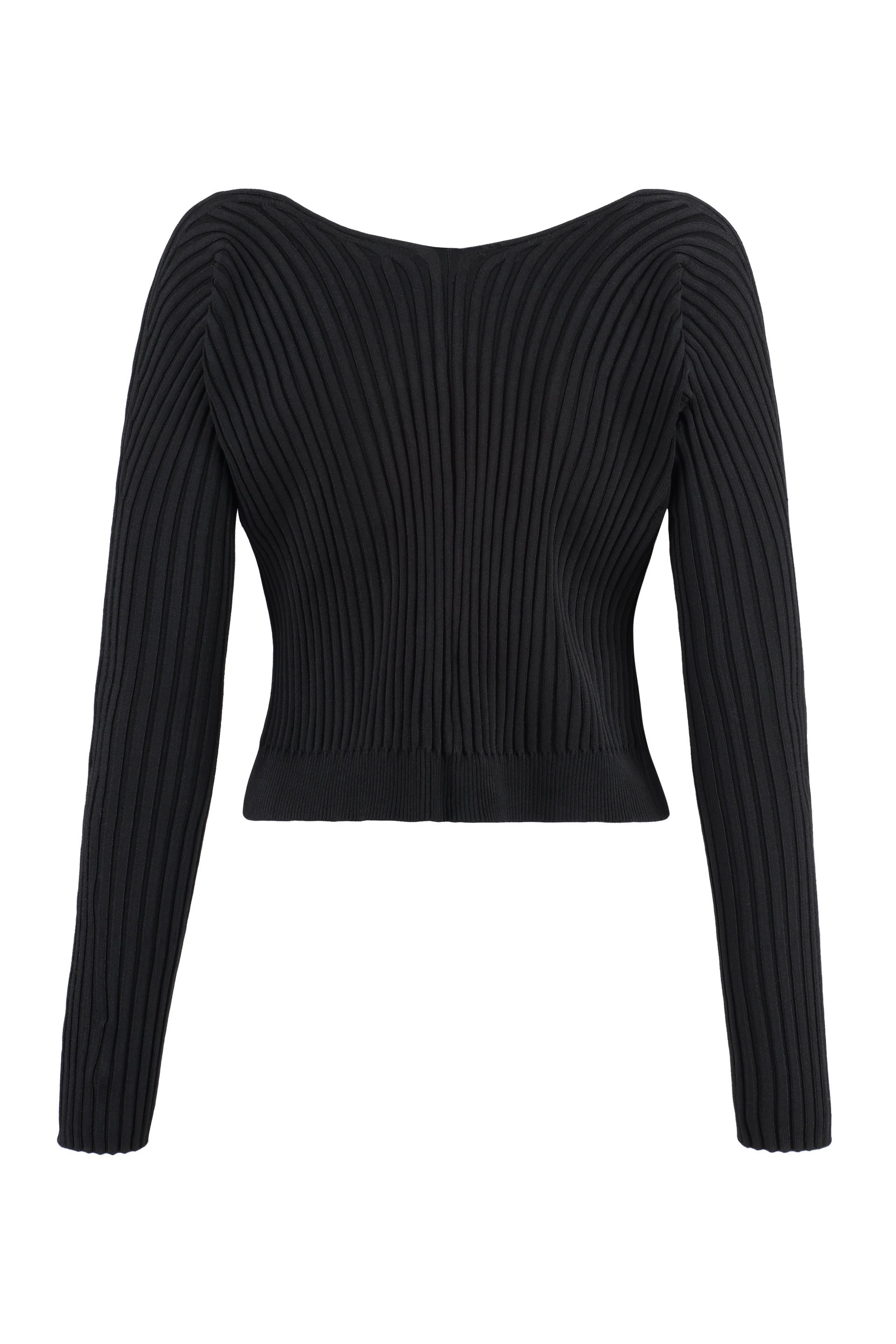 JACQUEMUS Pralu Long Sleeve Knit Top