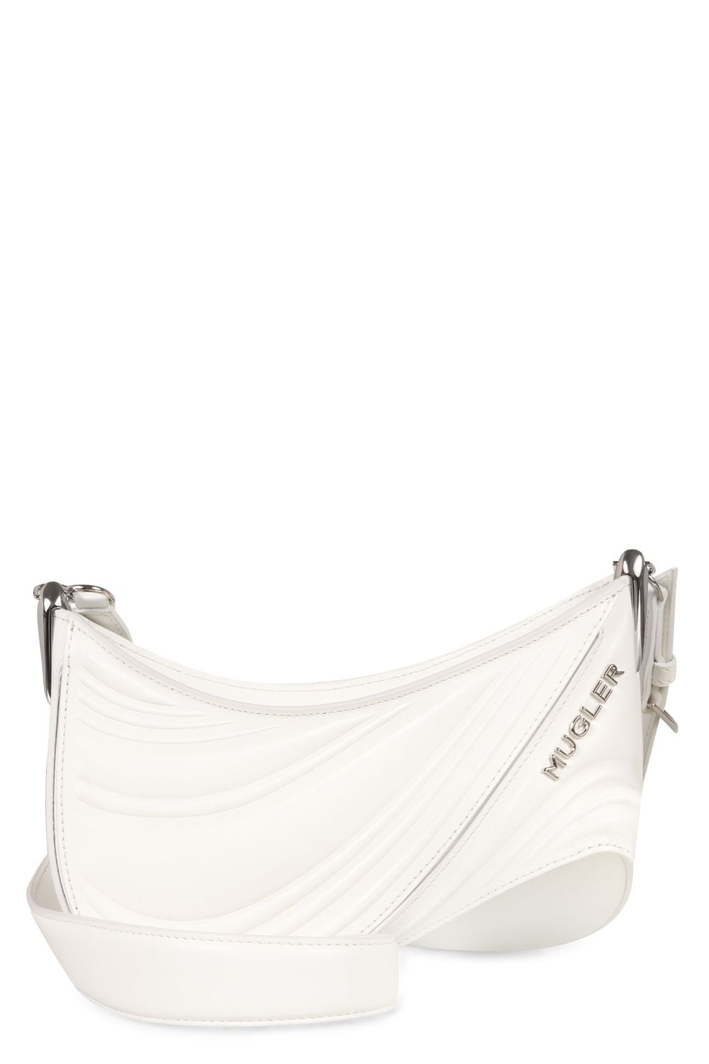 MUGLER Medium Spiral Curve Crossbody Handbag