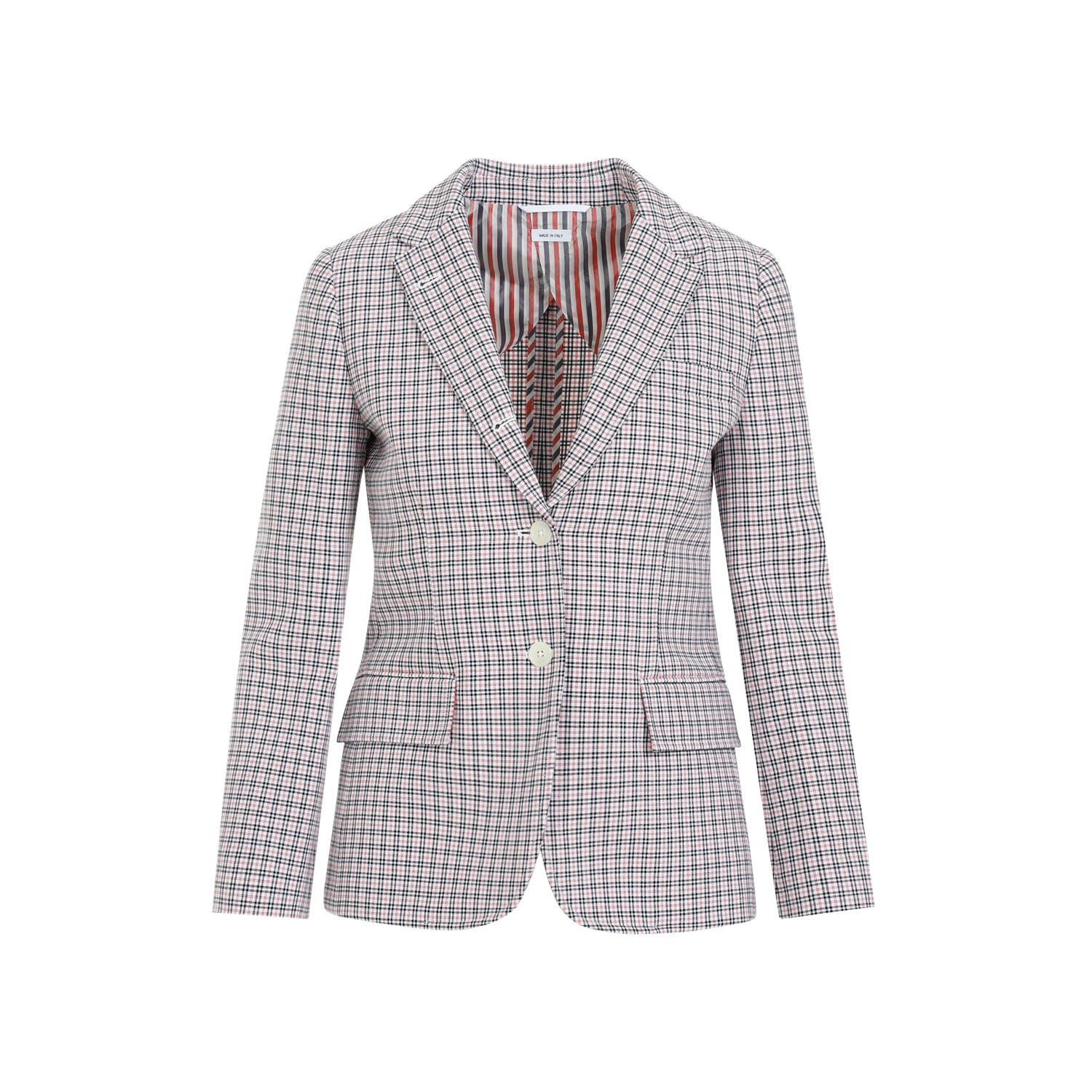 THOM BROWNE Small Check Cotton Jacket - SS24 Collection