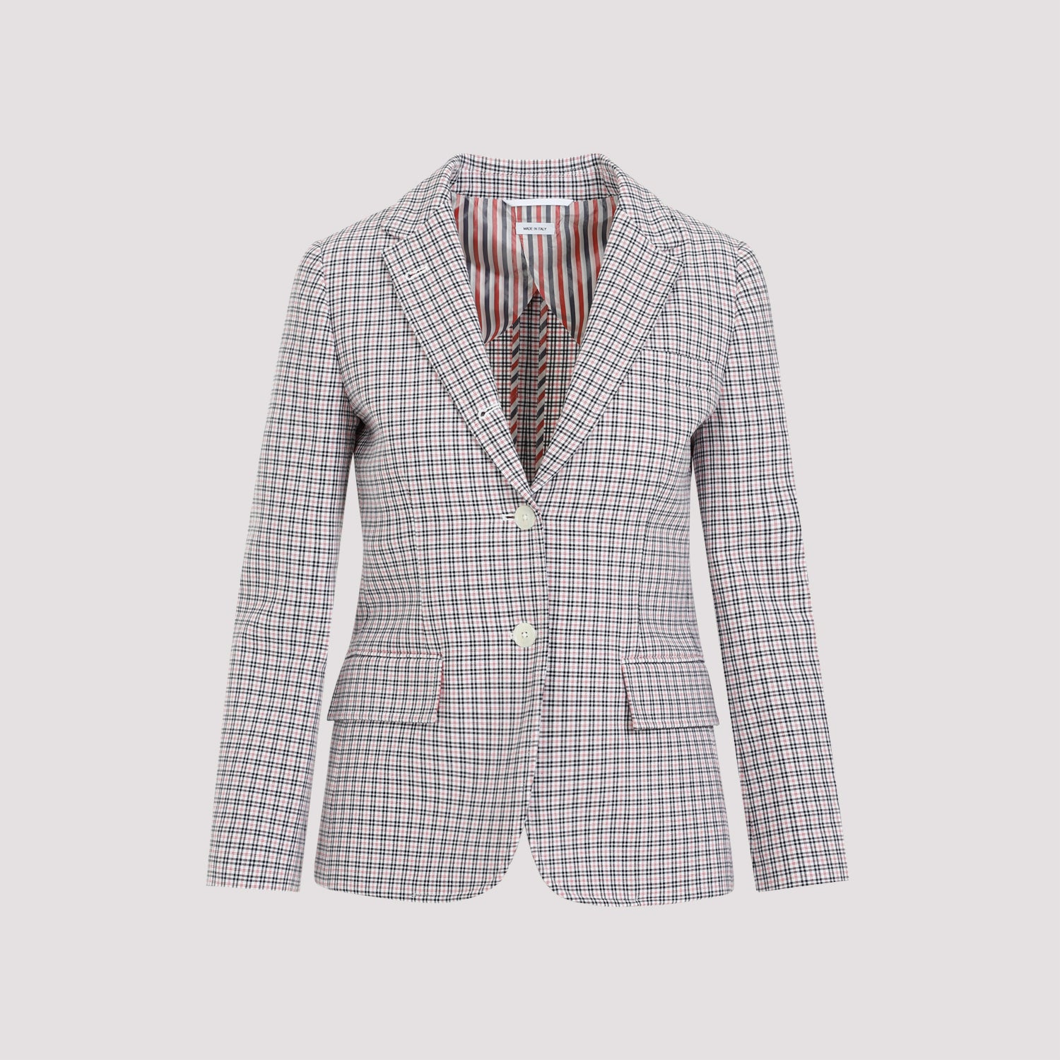 THOM BROWNE Small Check Cotton Jacket - SS24 Collection