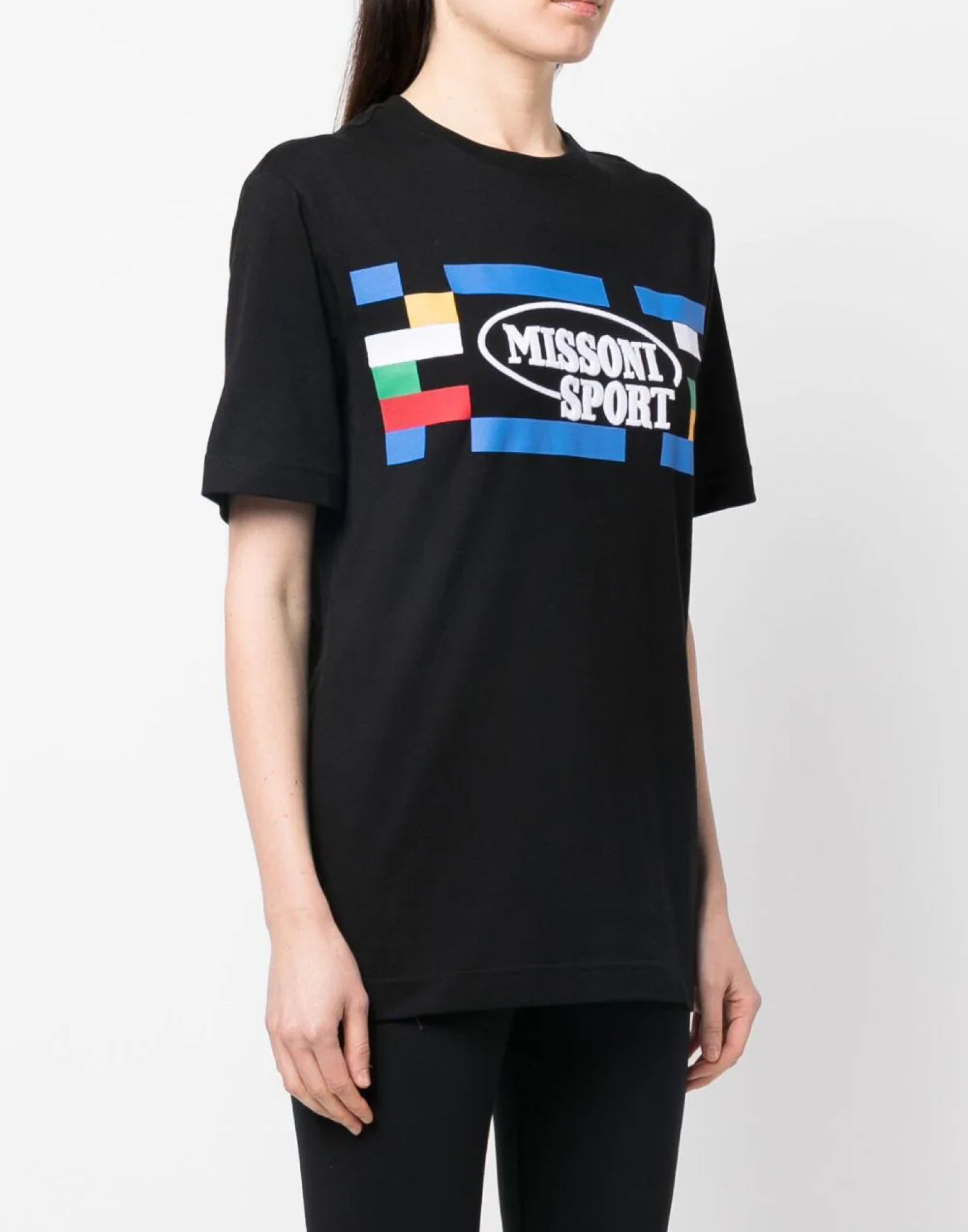 MISSONI Sport Logo Short Sleeve T-Shirt for Women