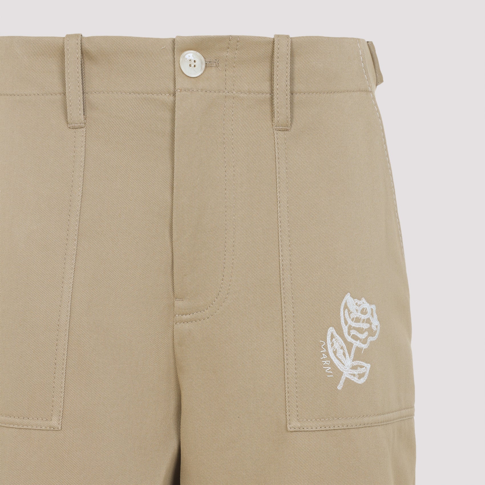 MARNI Men's Cotton Regular & Straight Leg Pants