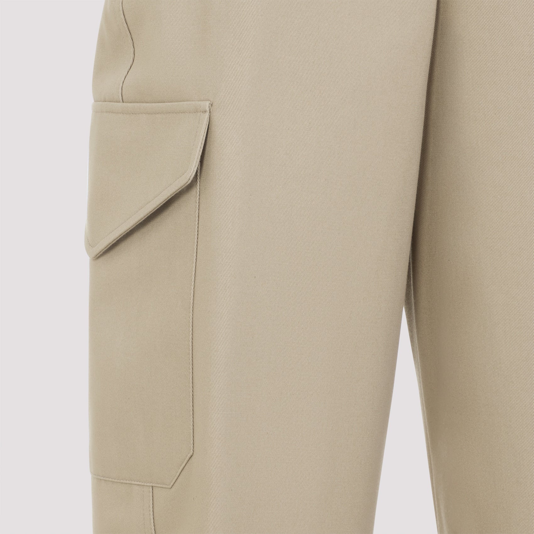 GIVENCHY Cotton and Wool Regular Fit Pants for Men
