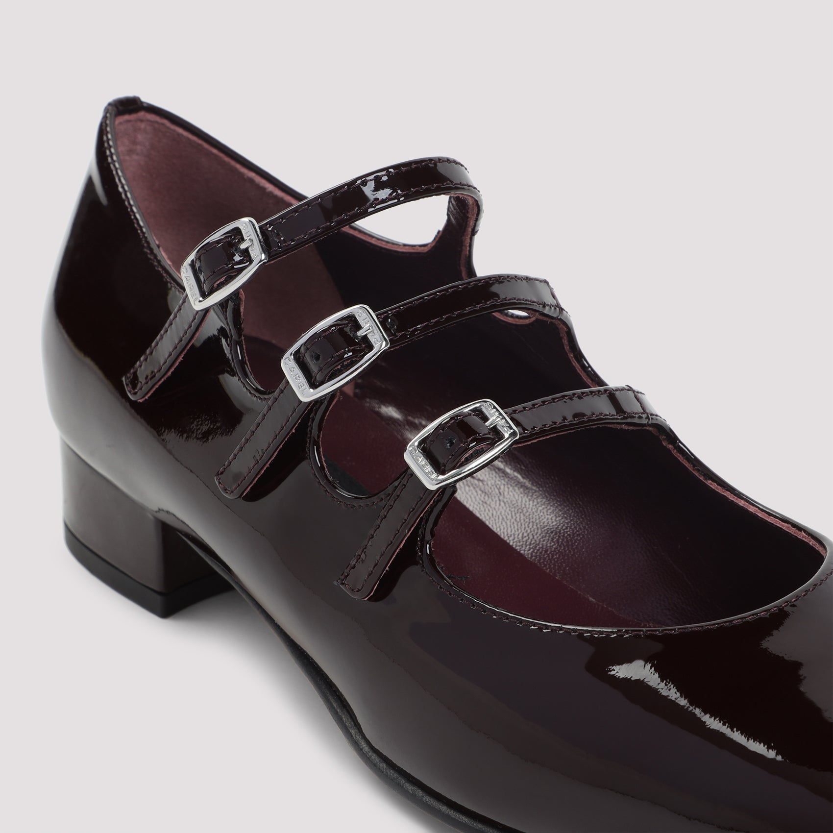 CAREL Classic 2.5cm High Leather Mary Jane Pumps for Men