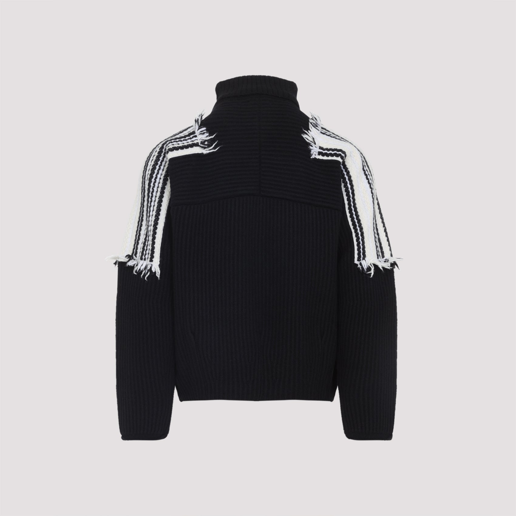MORDECAI Jacquard Stripe Turtle Neck Sweater