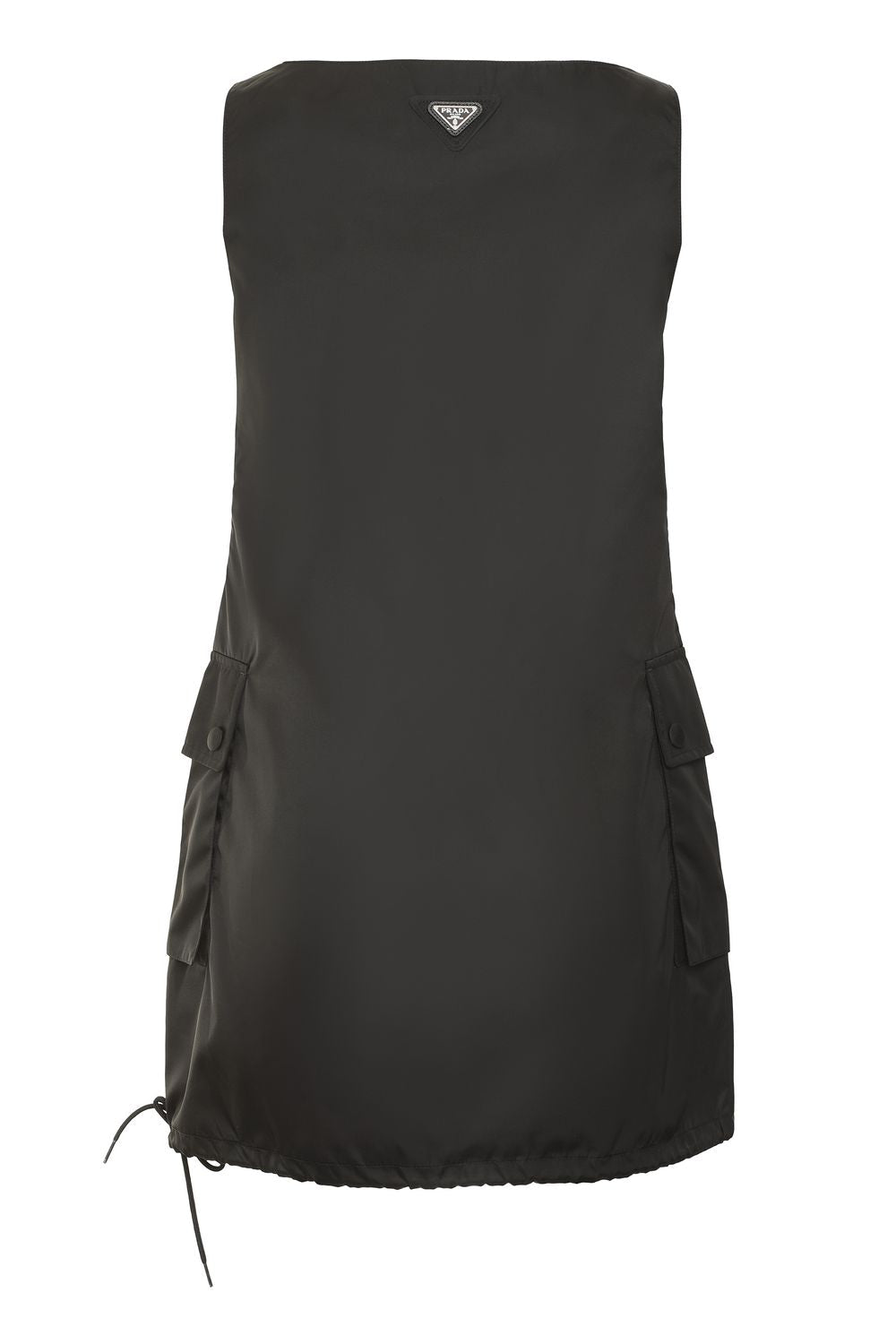 PRADA Sustainable Mini Dress with Adjustable Hem