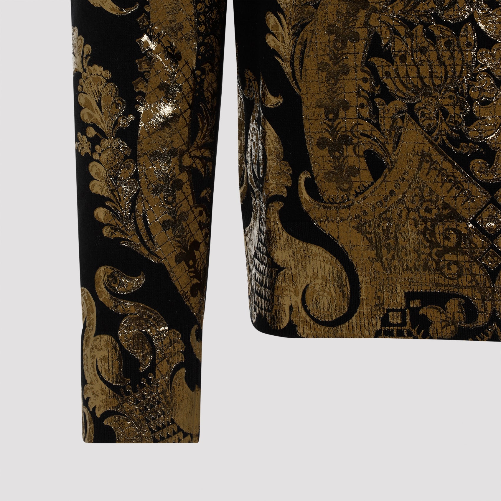 ETRO Lamina Gold Wool Sweater for Men - FW24