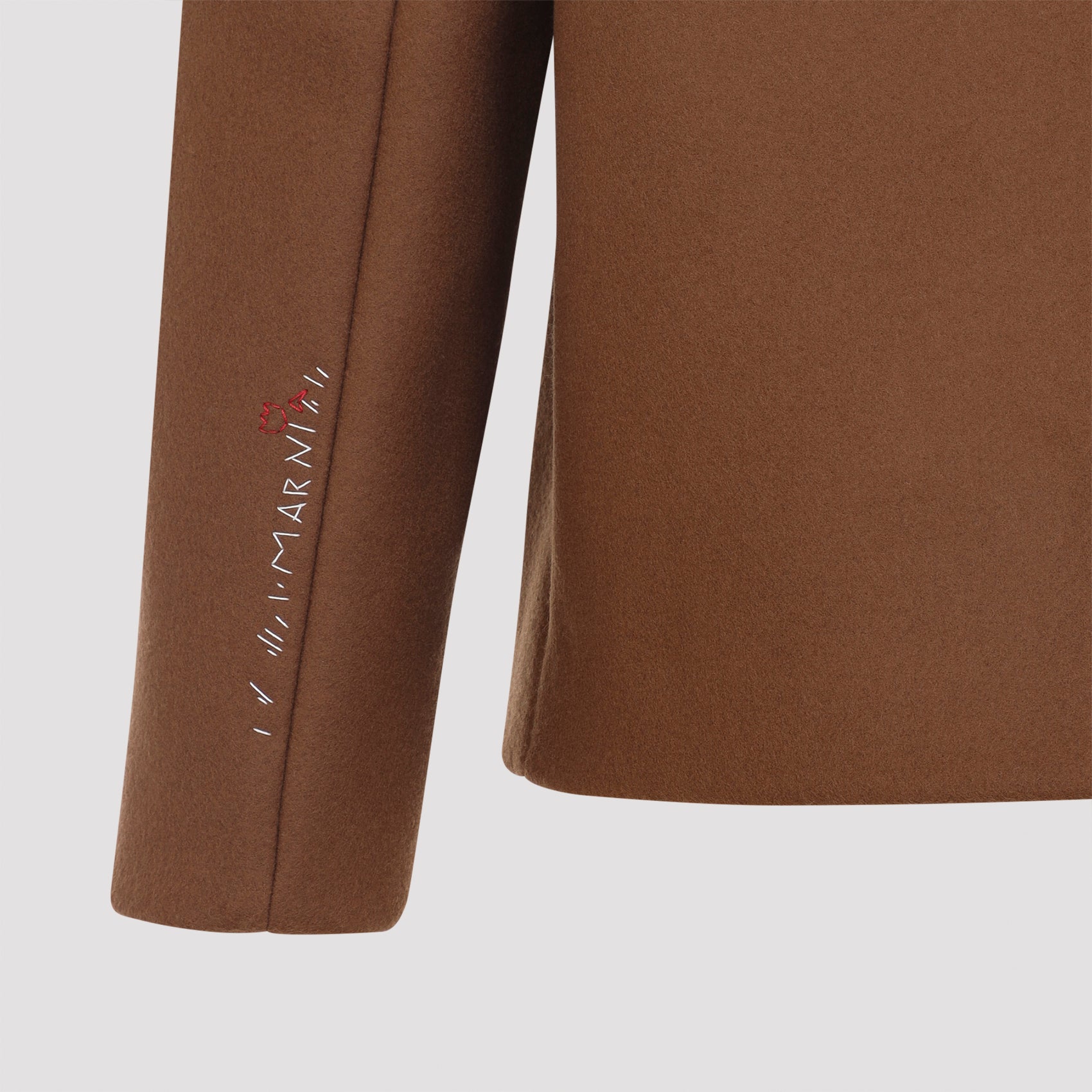 MARNI Double Split Table Wool Felt Workwear Jacket