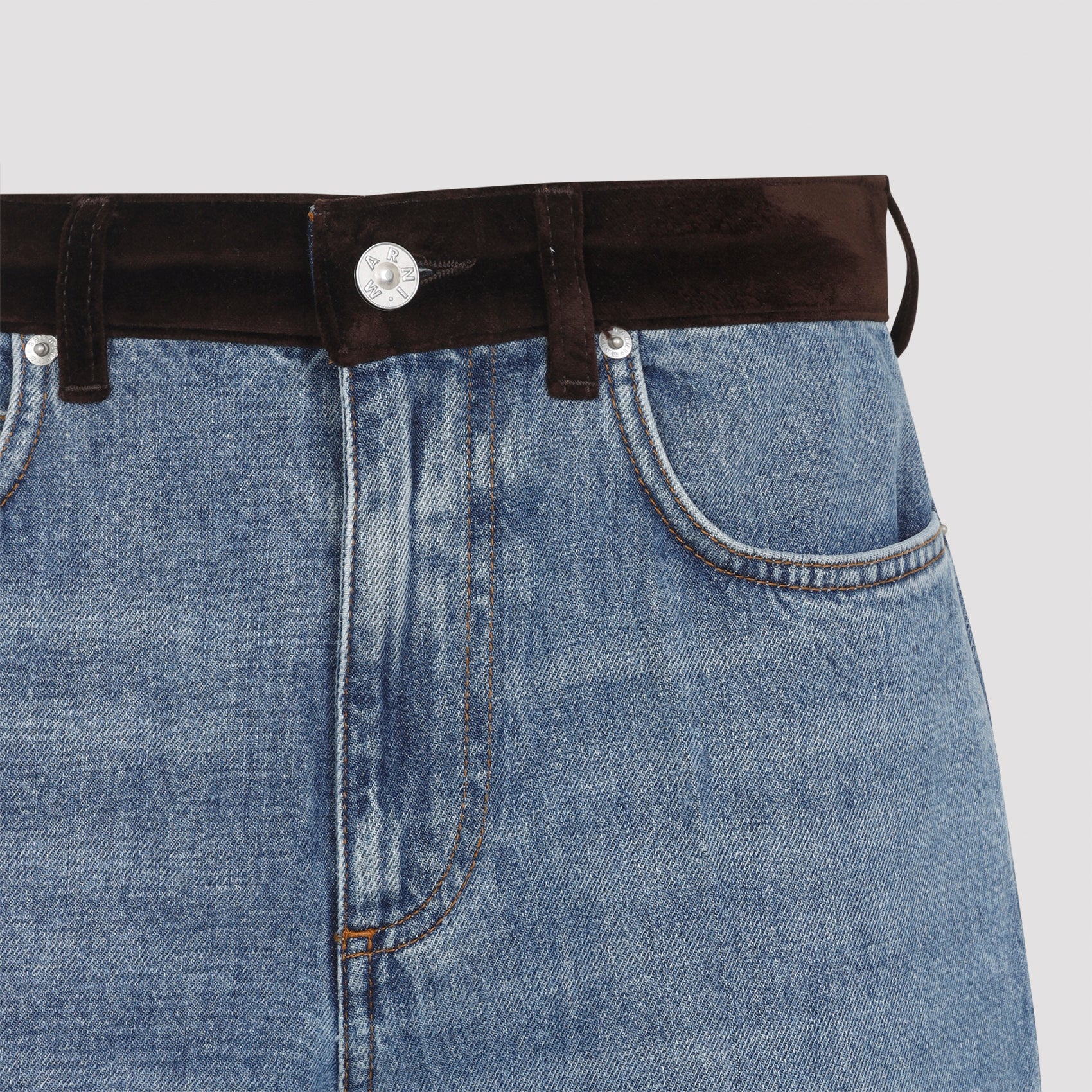 MARNI Washed Bull Denim 5-Pocket Jeans