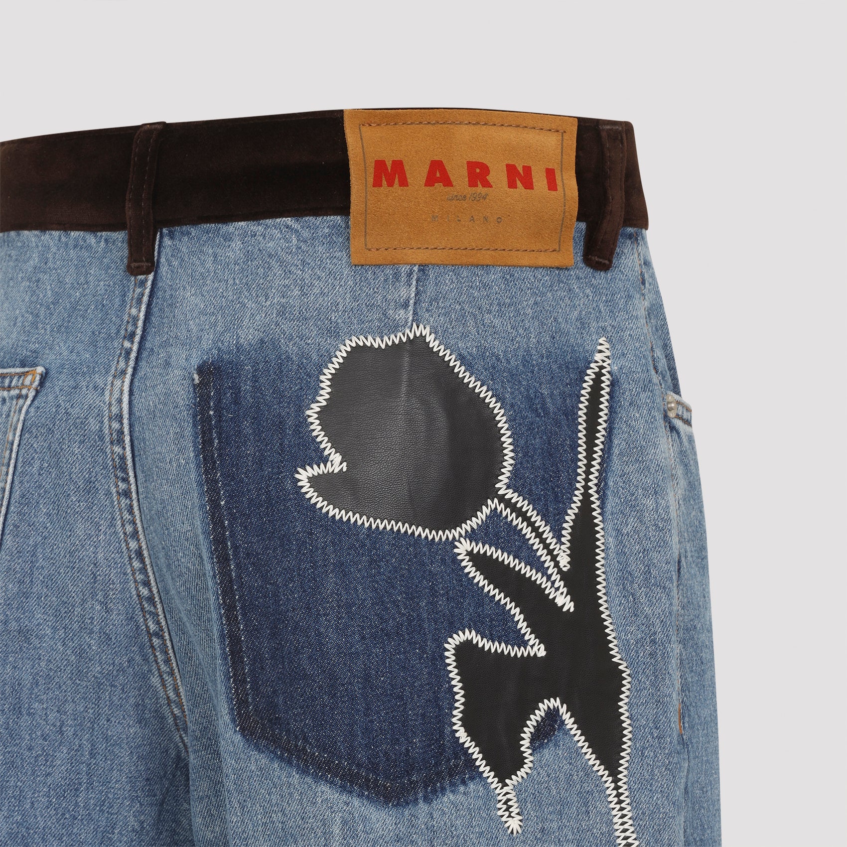 MARNI Washed Bull Denim 5-Pocket Jeans