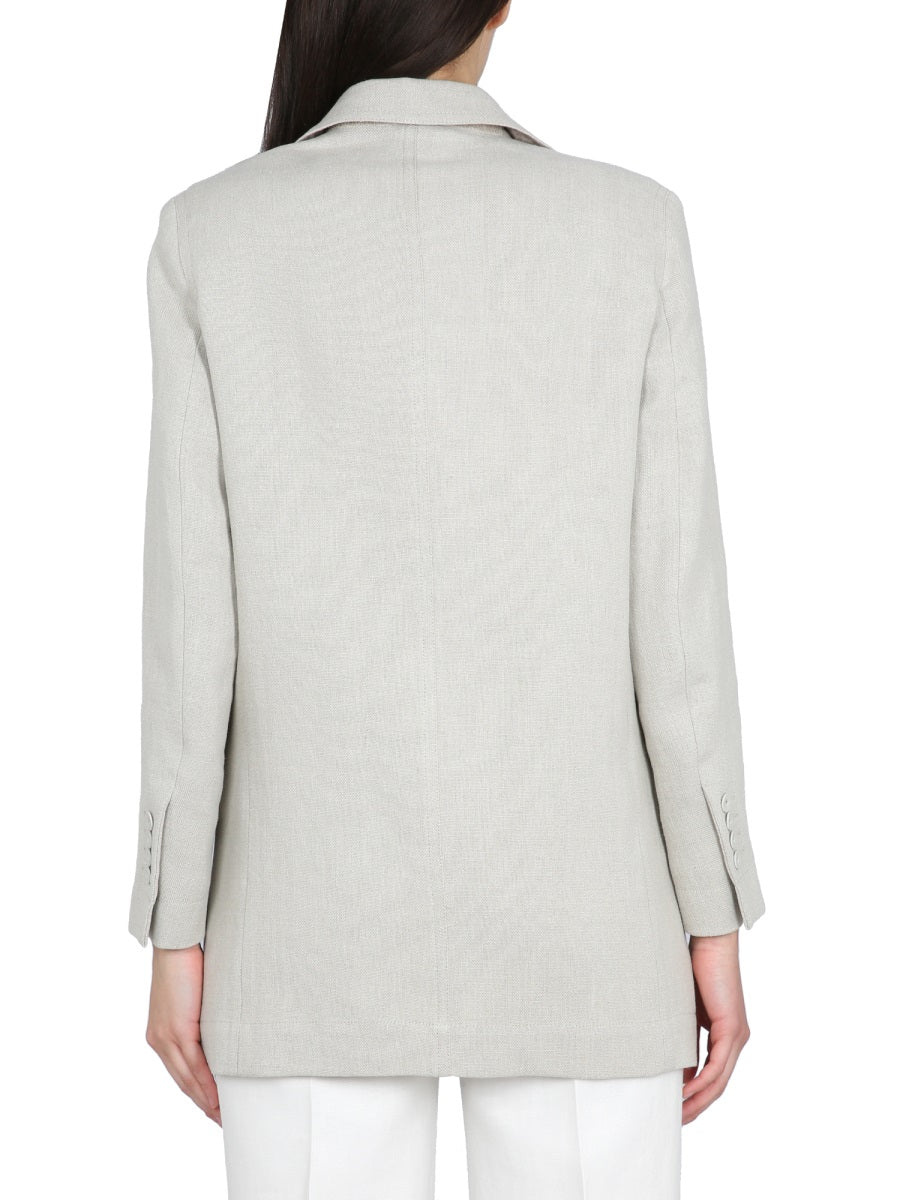 MAX MARA Women's Cotton Crepe Mini Jacket with Front Button Closure