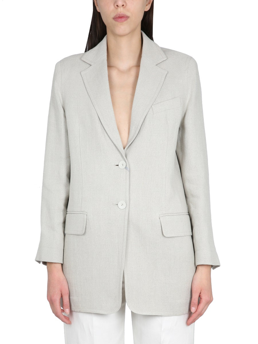 MAX MARA Women's Cotton Crepe Mini Jacket with Front Button Closure