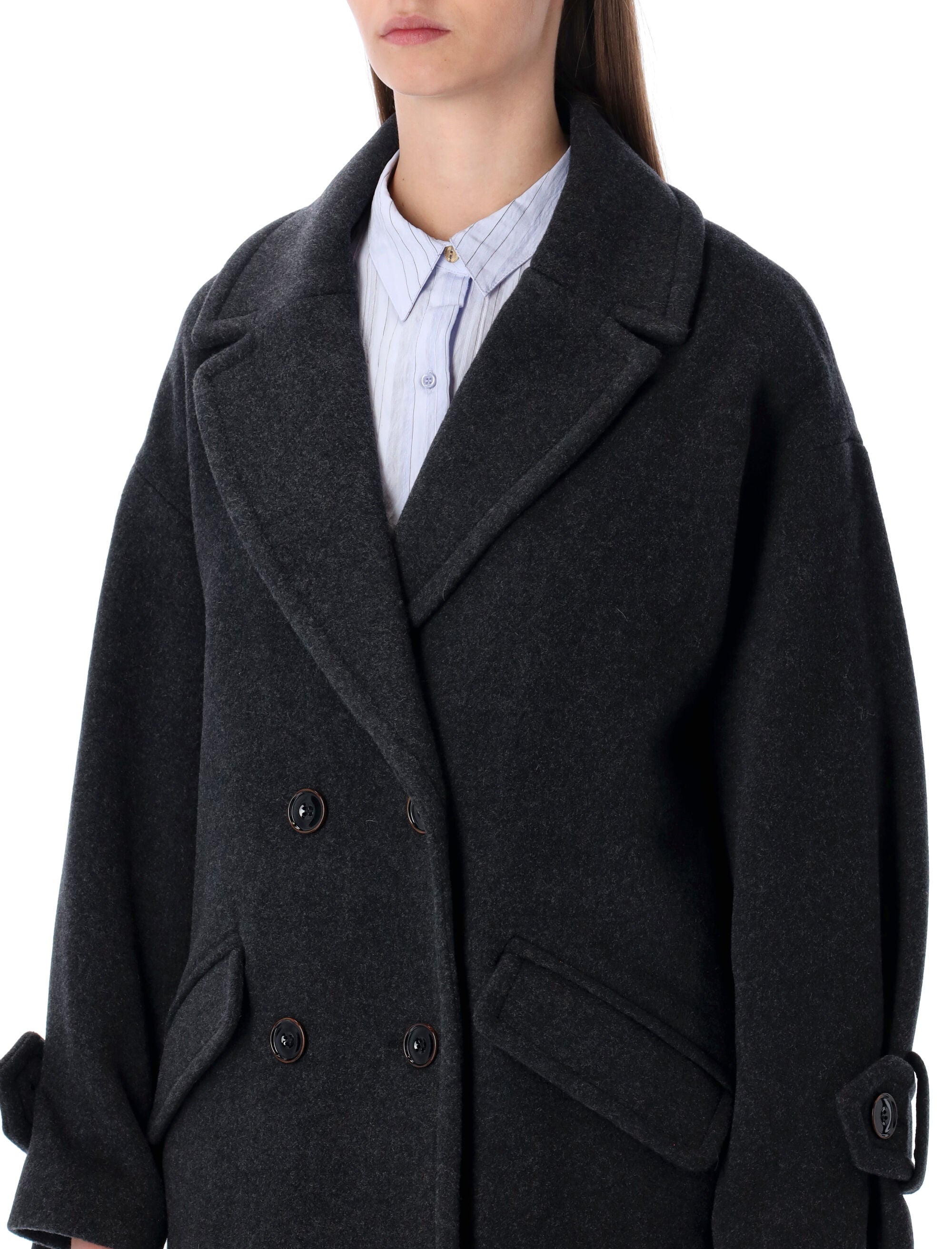 SESSUN Wool Double-Breasted Jacket Size S