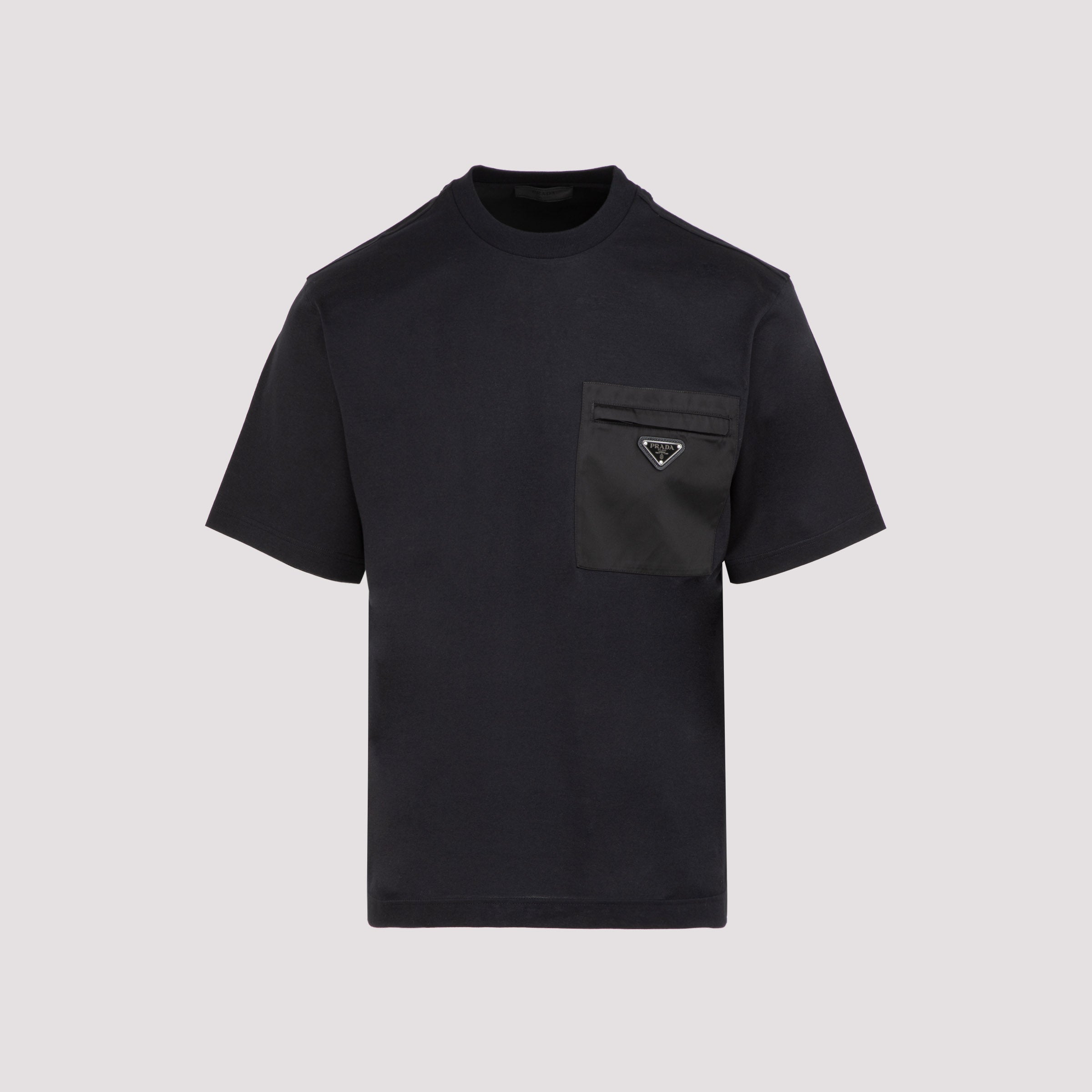 PRADA Men's T-shirt with Nylon Pocket