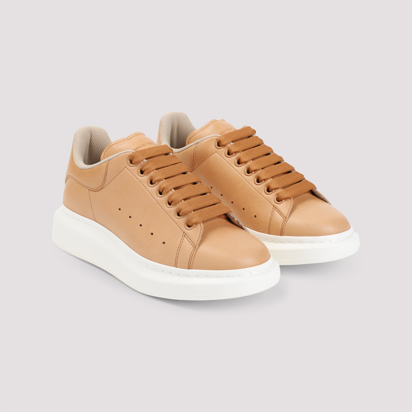 ALEXANDER MCQUEEN Men's Luxe Leather Sneakers
