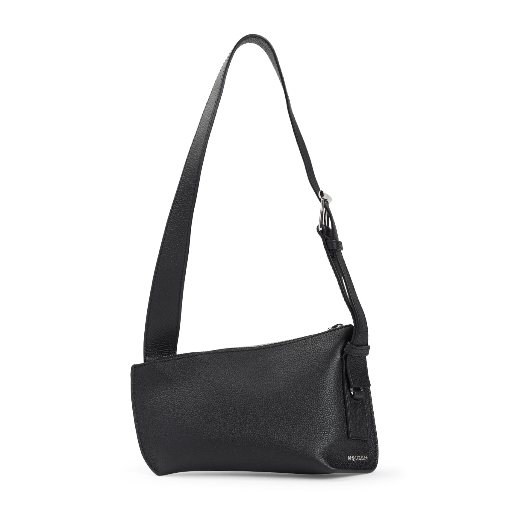 ALEXANDER MCQUEEN Leather Sling Pouch Handbag 22cm x 13cm x 7cm