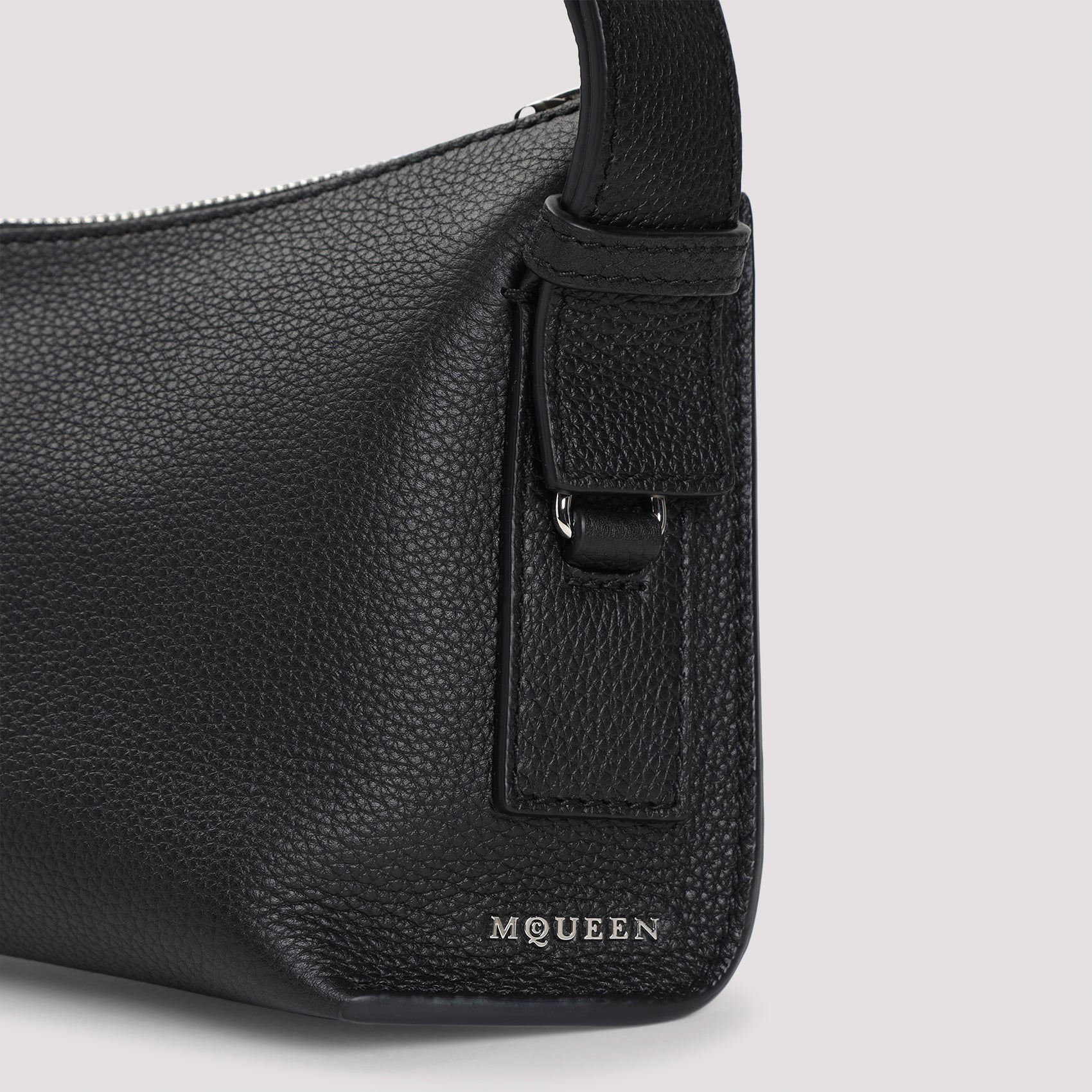 ALEXANDER MCQUEEN Leather Sling Pouch Handbag 22cm x 13cm x 7cm