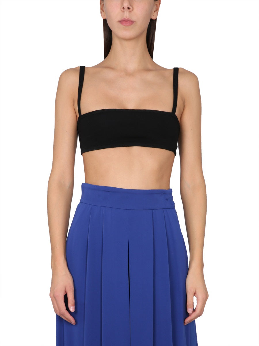 MAX MARA Viscose Stelvio Top with Thin Epaulettes