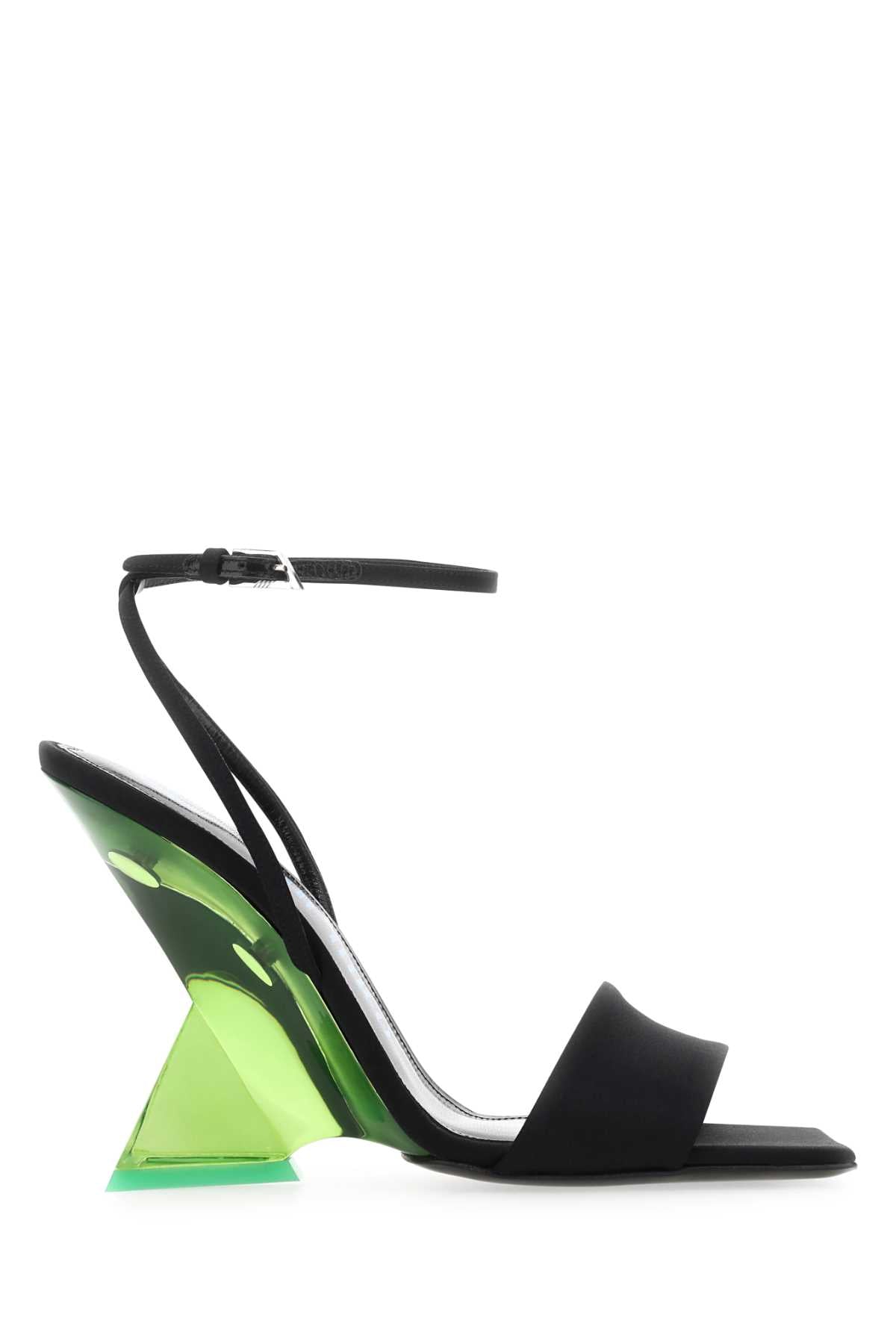 THE ATTICO Chic Satin Heel Sandals