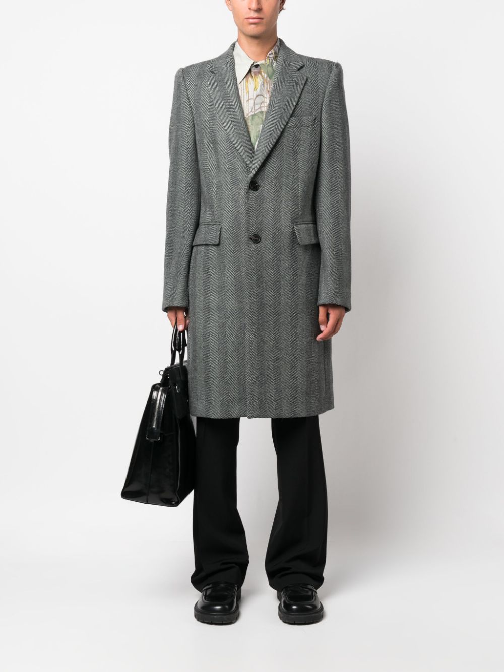 DRIES VAN NOTEN Richards Jacket - Men's Wool Blend Outerwear