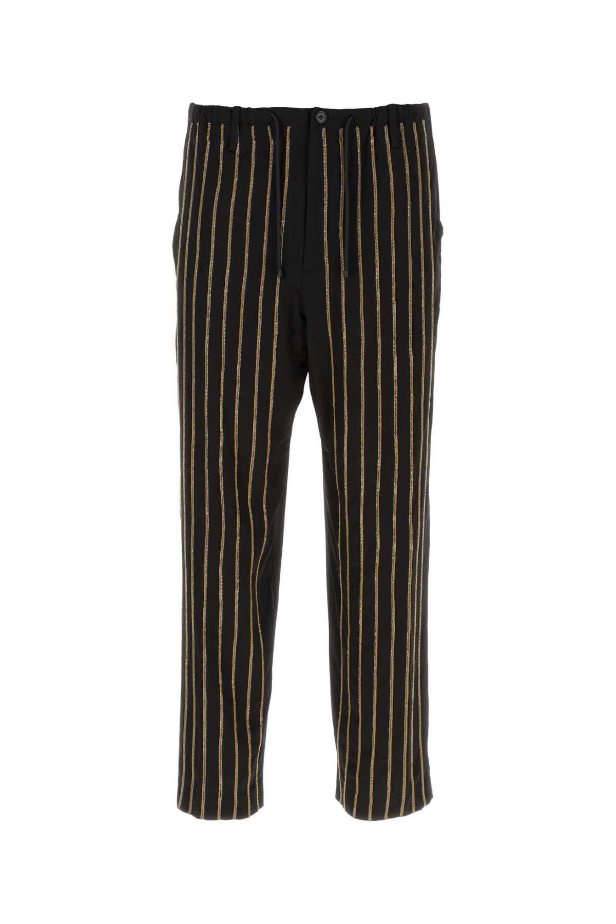 DRIES VAN NOTEN Viscose Blend Trousers for Men