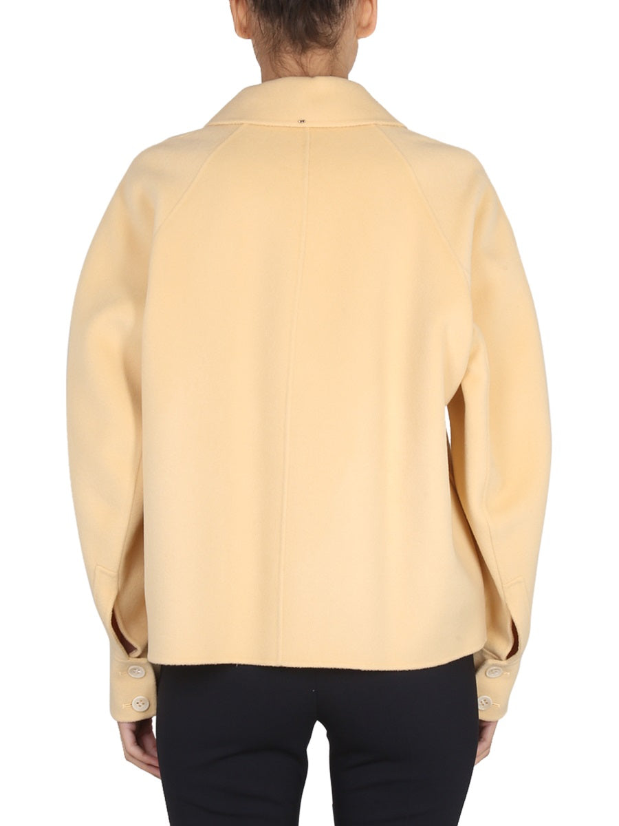 MAX MARA Women's Chic Mini Short Jacket with Notched Lapels