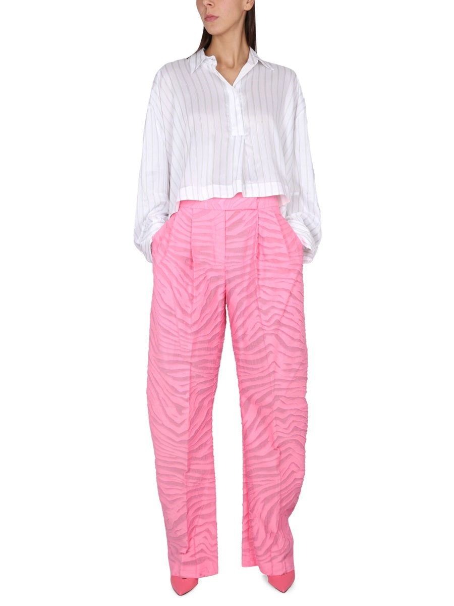 THE ATTICO High Waist Buttoned Pants