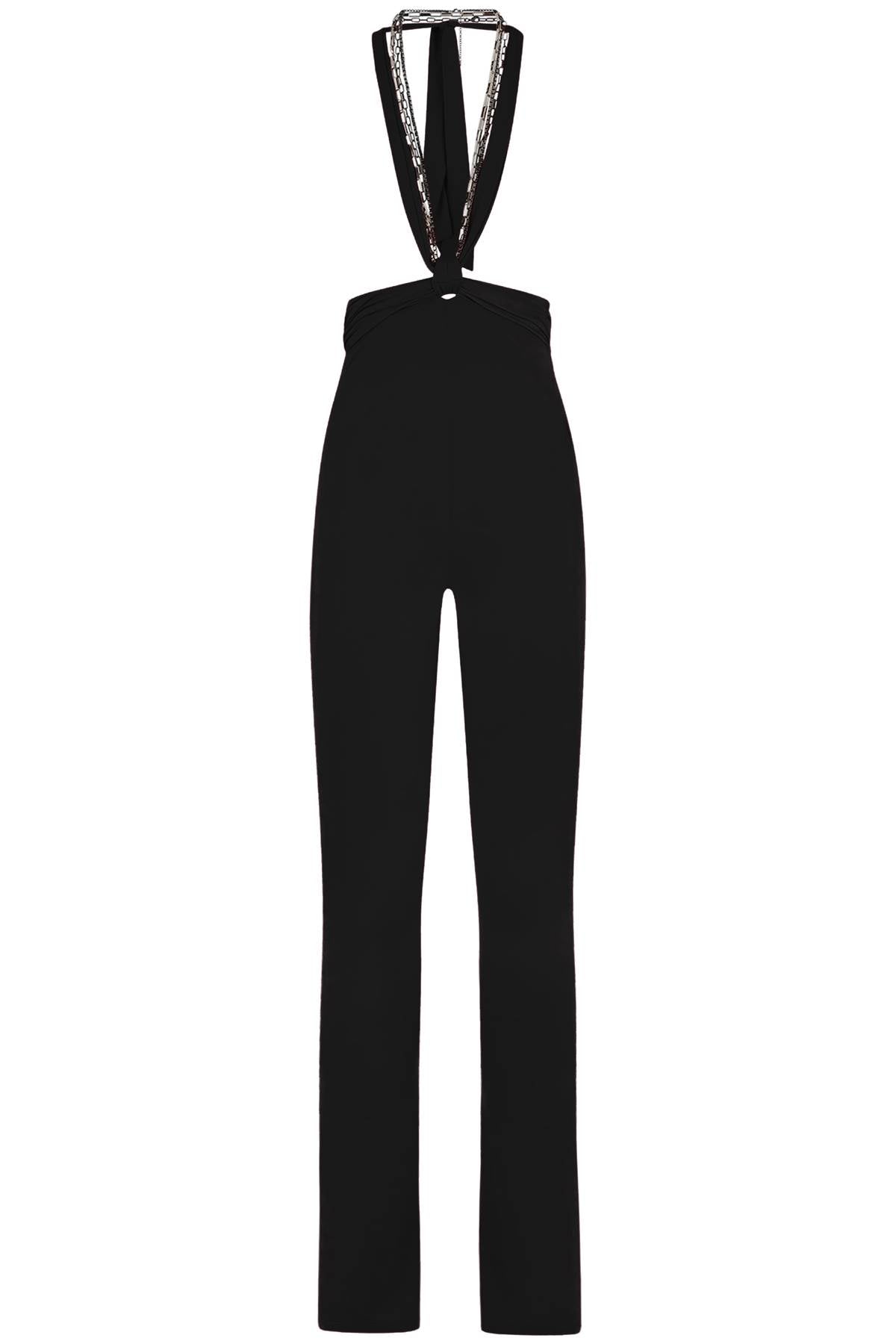 THE ATTICO Black Stretch Polyester Ruby Pant