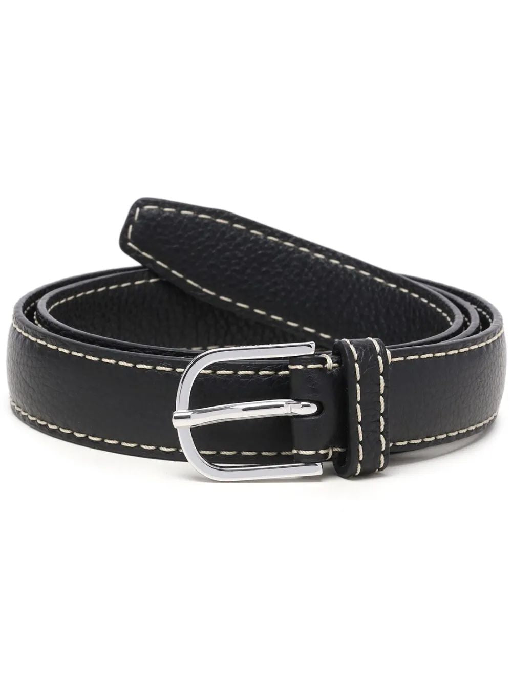 TOTEME Slim Grained Leather Belt