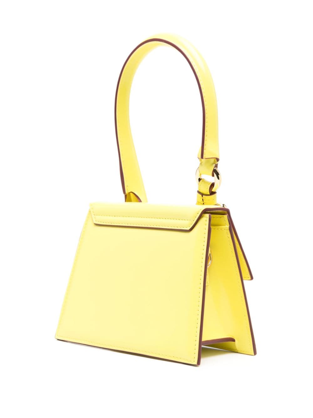 JACQUEMUS Moyen Leather Handbag with Foldover Top