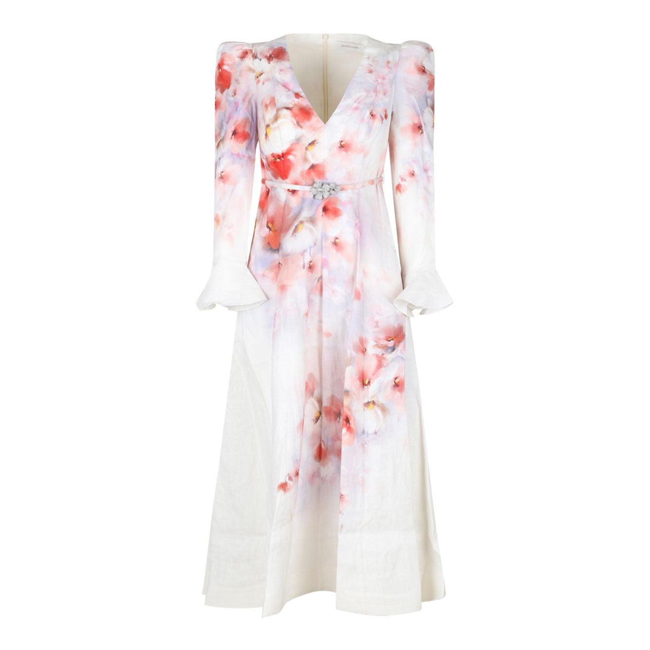 ZIMMERMANN Mini Floral Linen Dress for Women - SS25