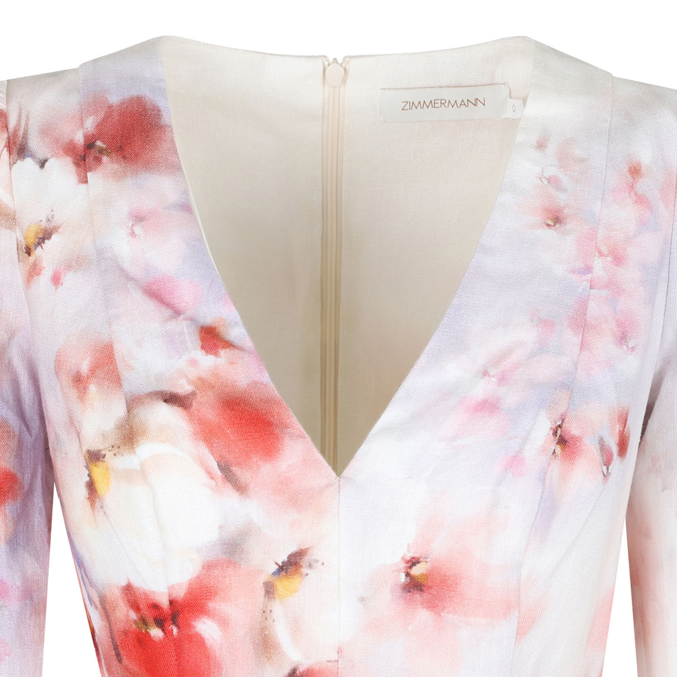 ZIMMERMANN Mini Floral Linen Dress for Women - SS25
