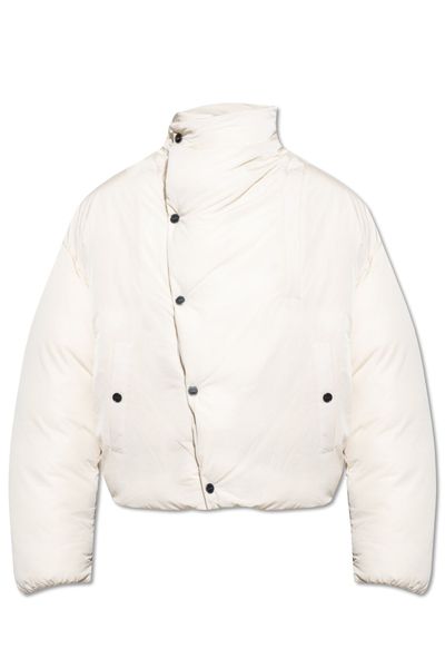 JACQUEMUS Asymmetric Buttoned Highneck Puffer Jacket