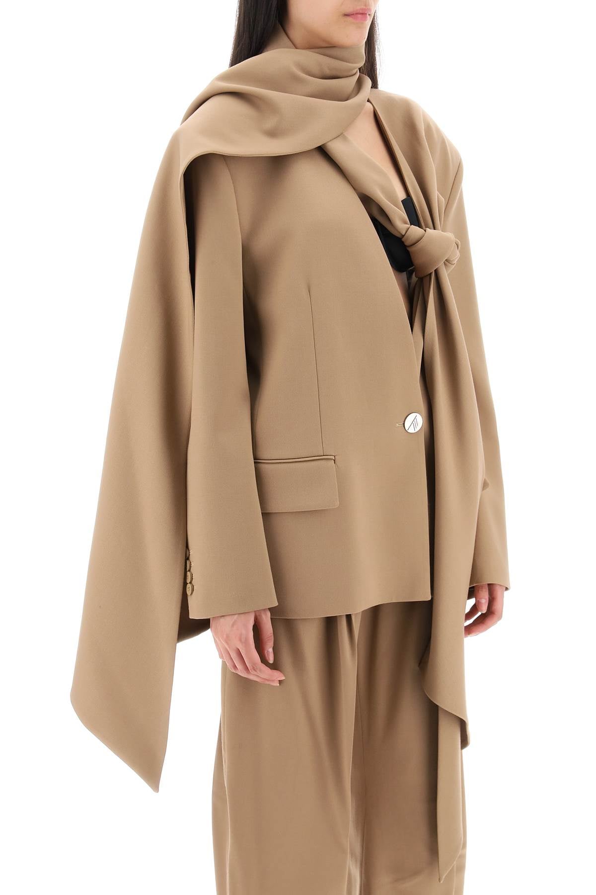 THE ATTICO Stretch Wool Blazer