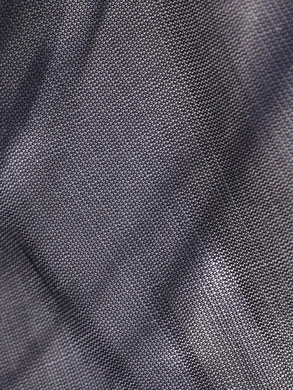 FRANCESCO MURANO Semi-Sheer Blouse with Pointed Collar and Asymmetric Hem