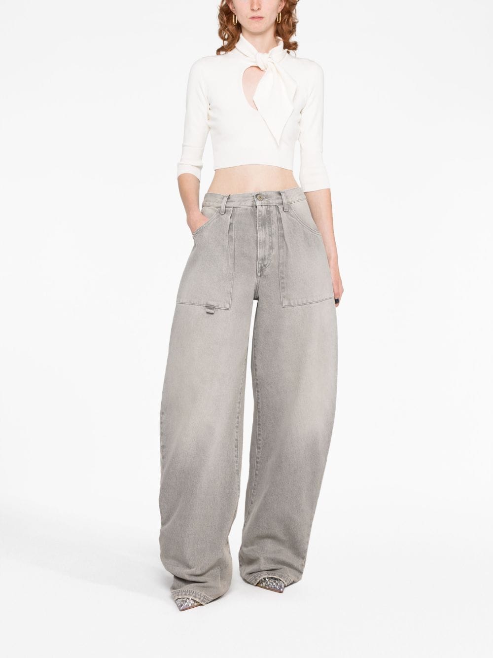 THE ATTICO Catlin Stretch Viscose Knit Sweater - Women's