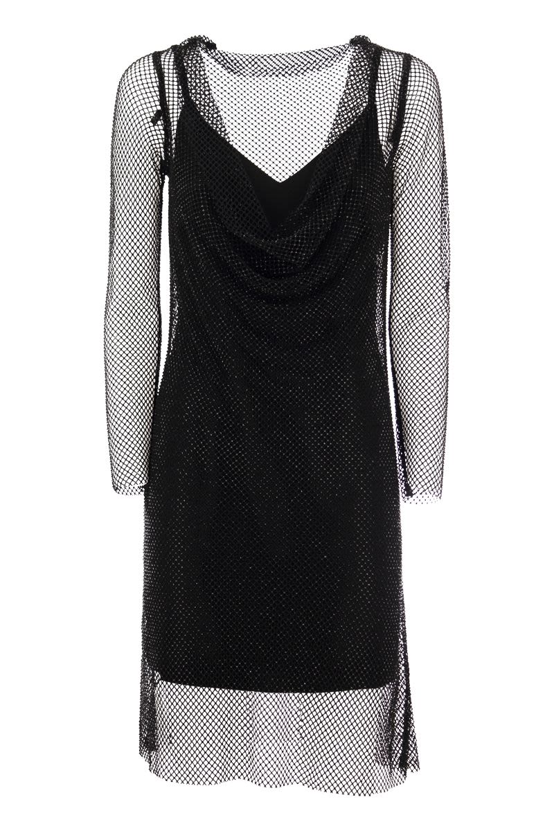 MAX MARA Embellished Mesh Mini Dress