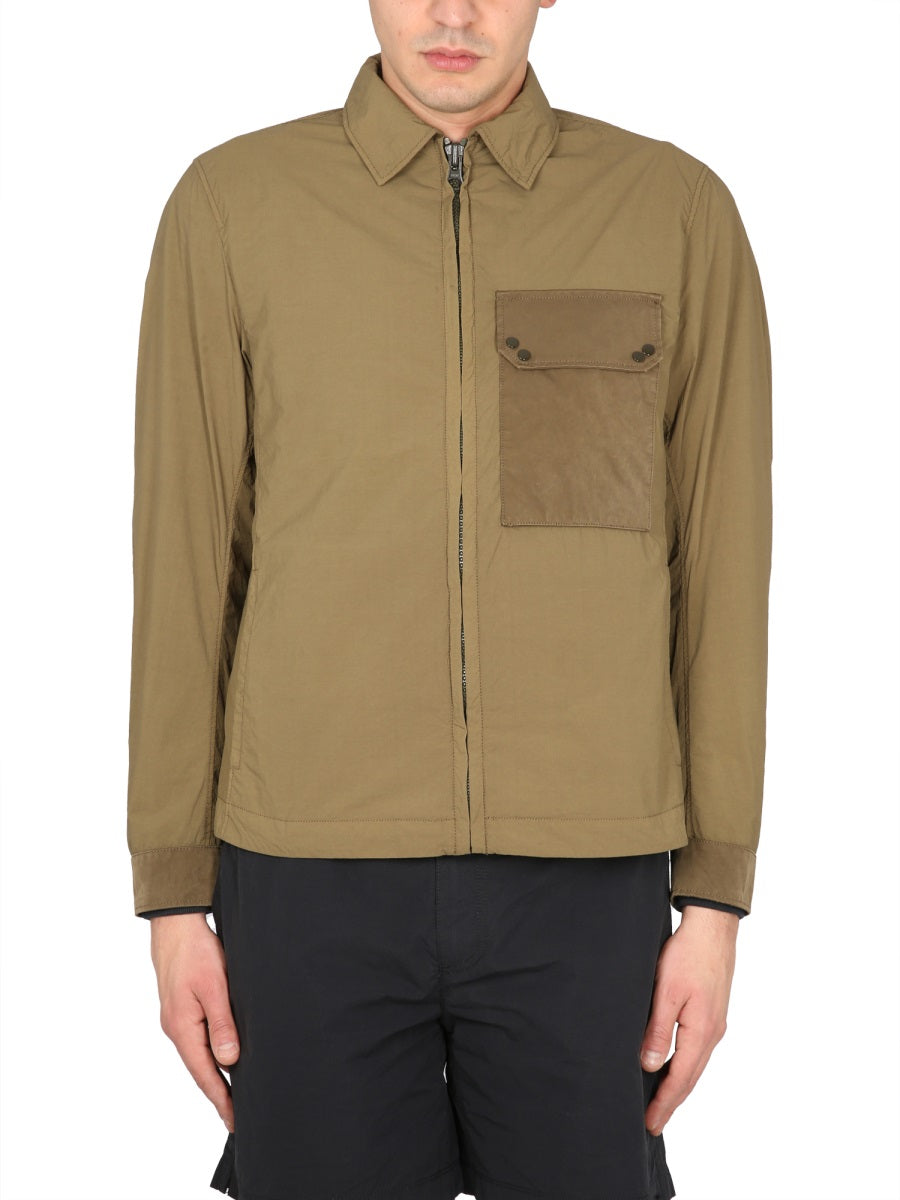 TEN C Men's Classic Collar Mid Layer Jacket