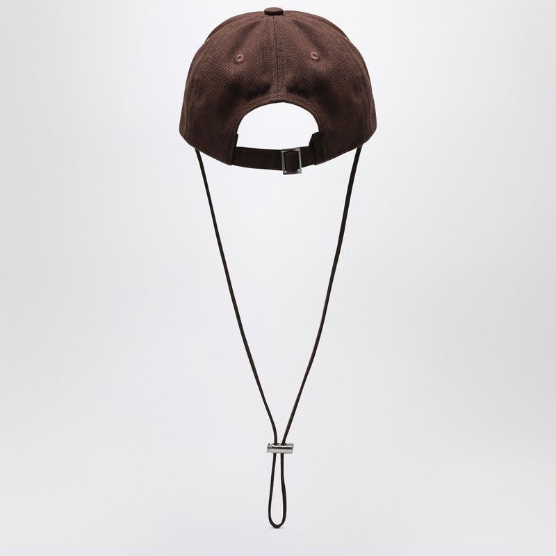 JACQUEMUS The Cap with Frayed Brim and Adjustable Fit