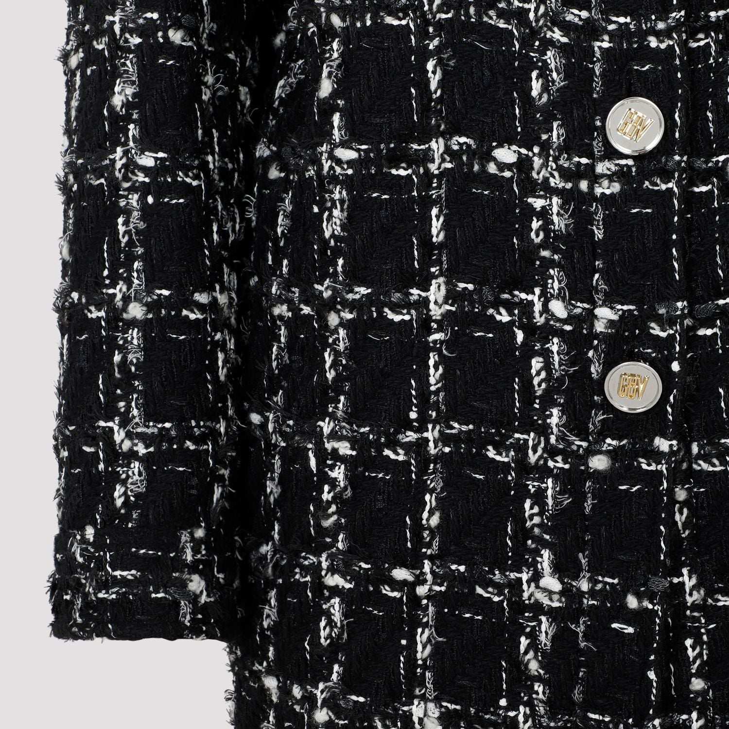 GIAMBATTISTA VALLI Checkered Design Bouclé Jacket for Women - FW23